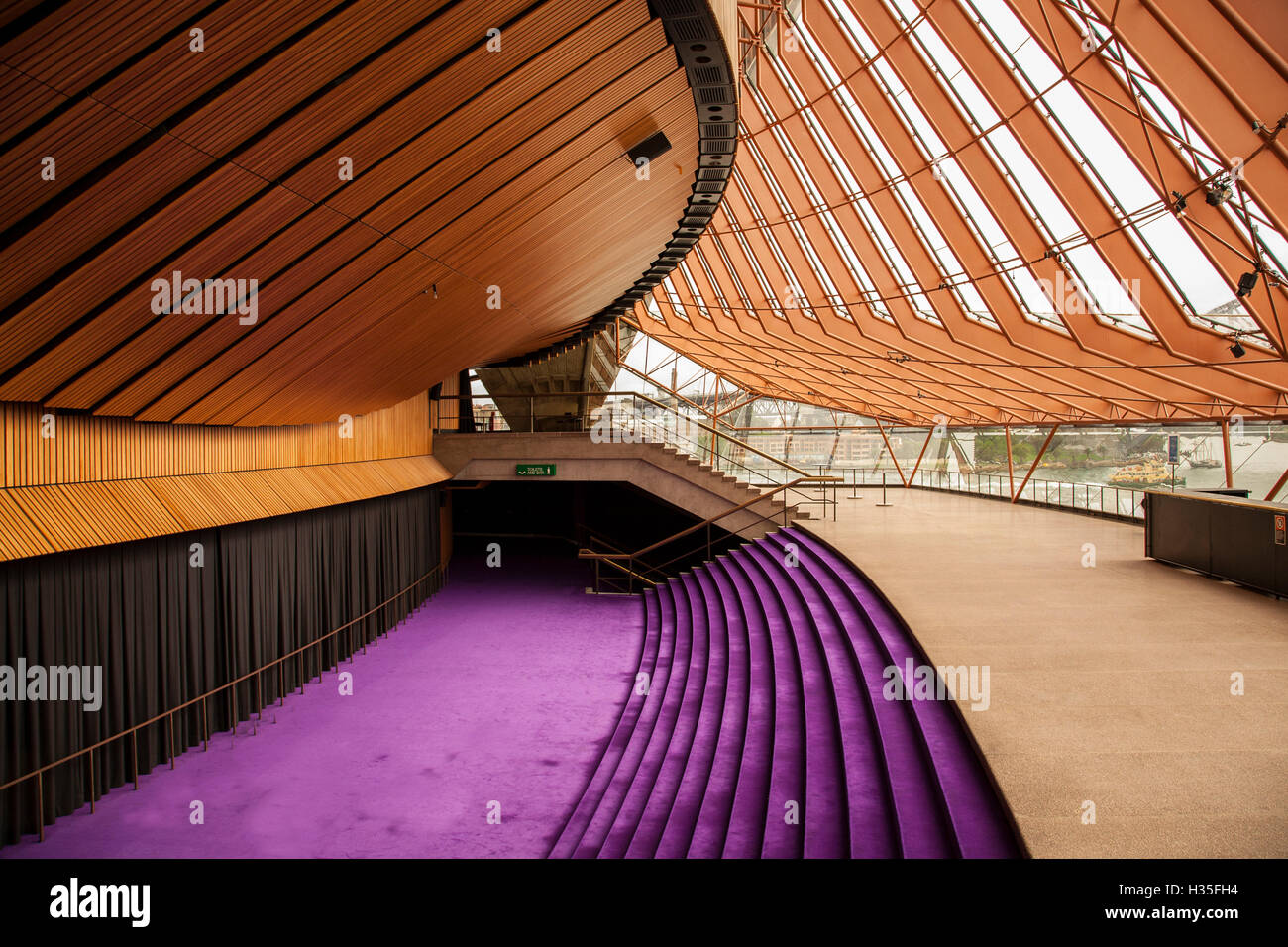 Vista interna della Opera House di Sydney, Australia. Foto Stock