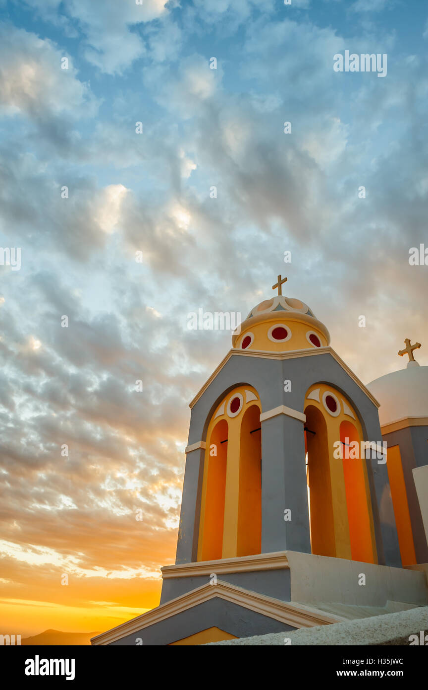 Chiesa di Oia - Santorini Foto Stock