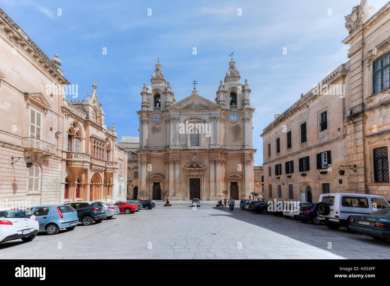 Cattedrale di Mdina, Malta Foto Stock