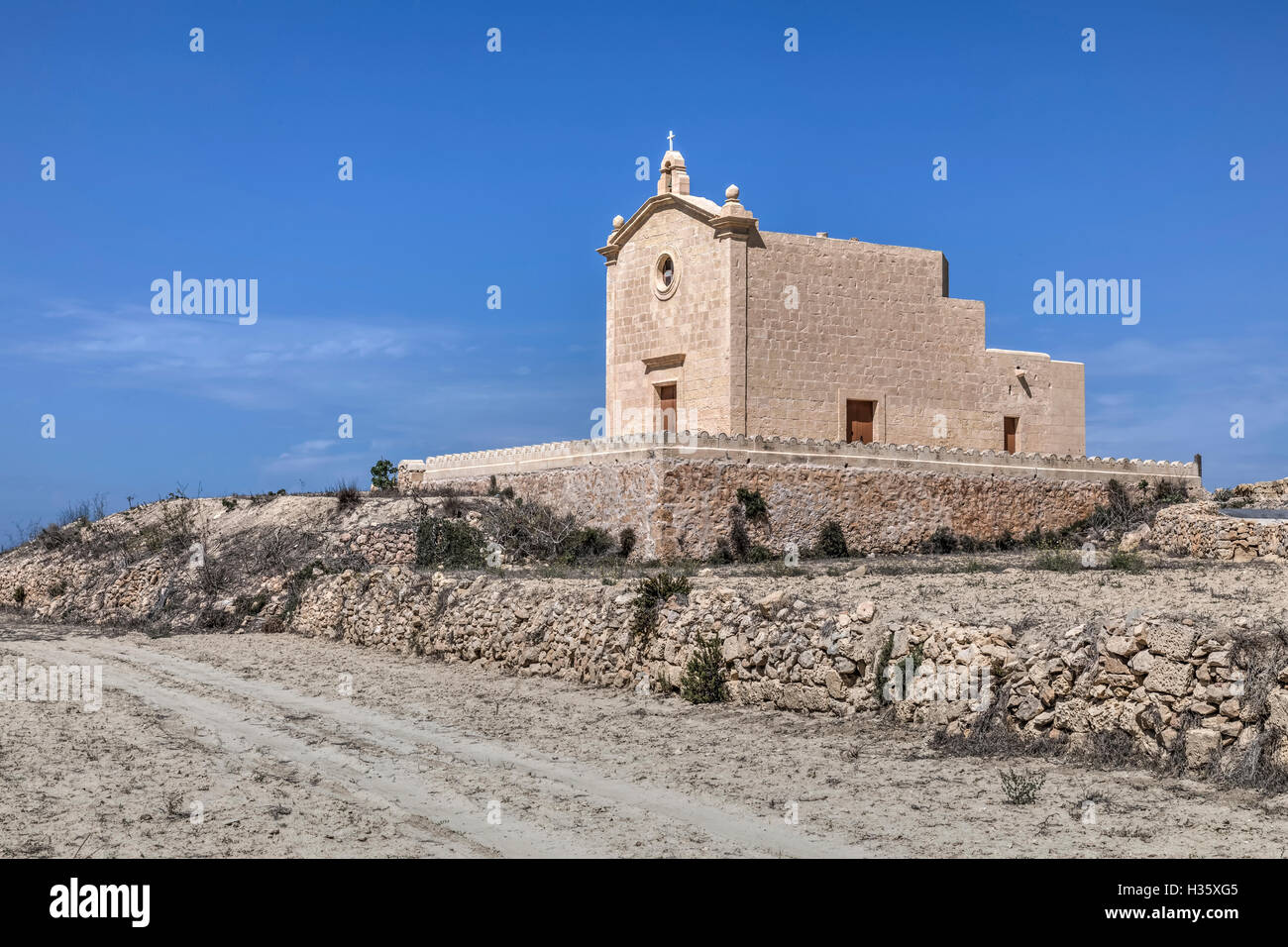 San Dimitri Cappella, Gharb, Gozo, Malta Foto Stock