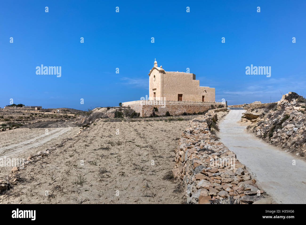 San Dimitri Cappella, Gharb, Gozo, Malta Foto Stock