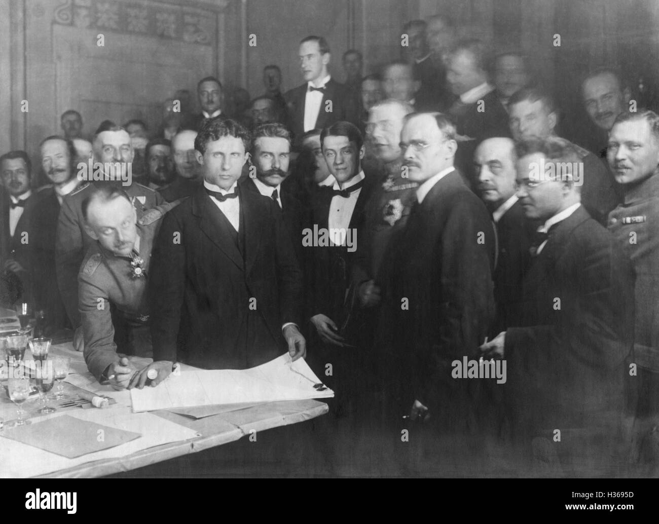 Accordo di pace tra l'Ucraina e la Repubblica federale di Germania, 1918 Foto Stock