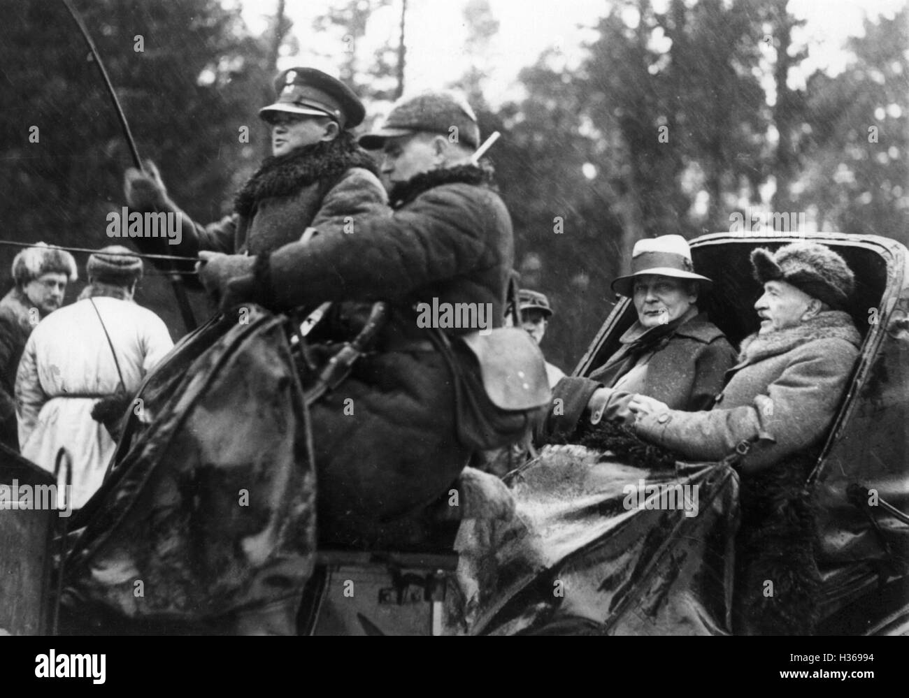 Hermann Goering e Ignacy Moscicki in Polonia, 1935 Foto Stock