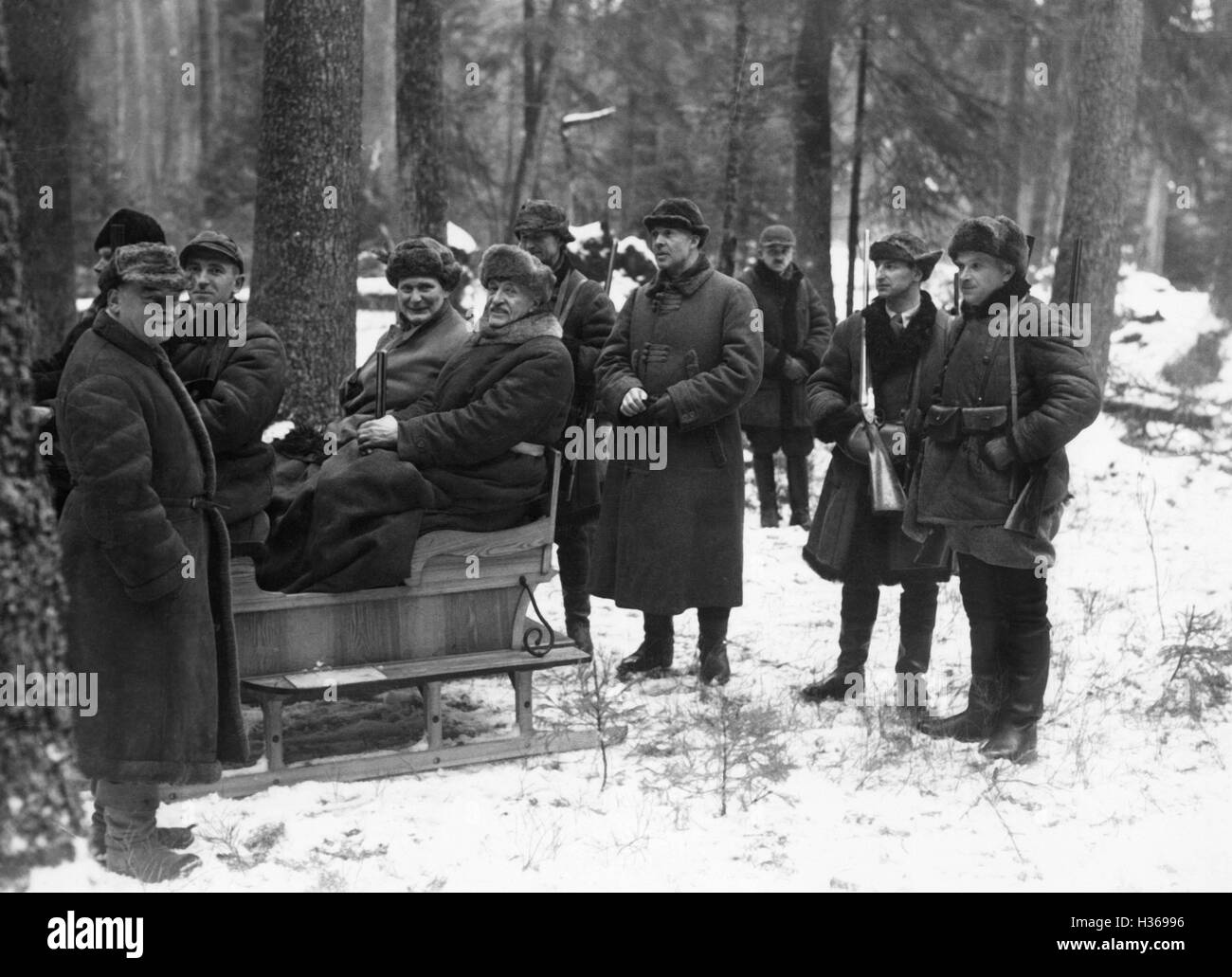 Hermann Goering e Ignacy Moscicki in Polonia, 1935 Foto Stock