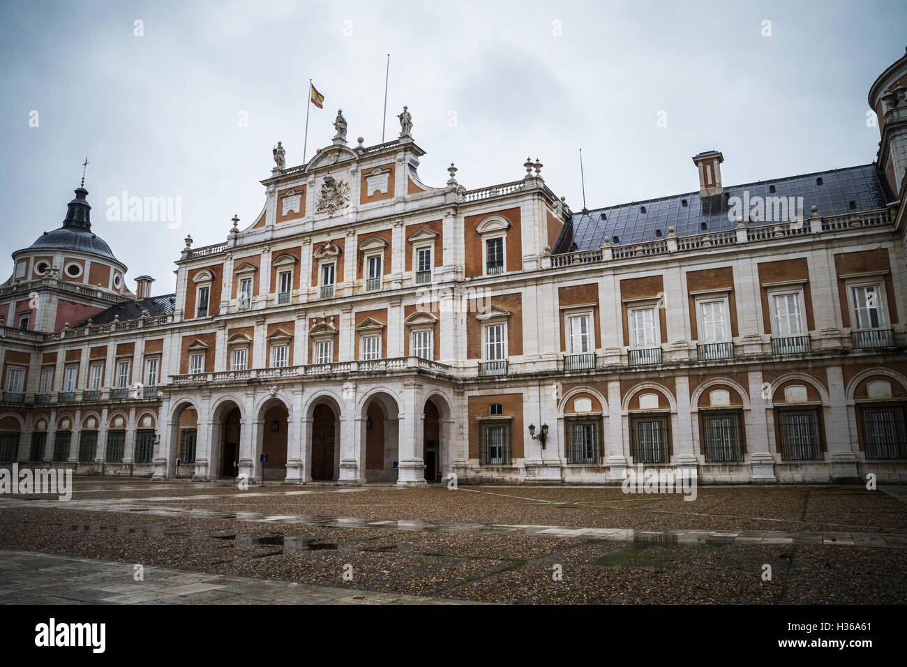 Potenza, maestoso palazzo di Aranjuez in Spagna a Madrid Foto Stock