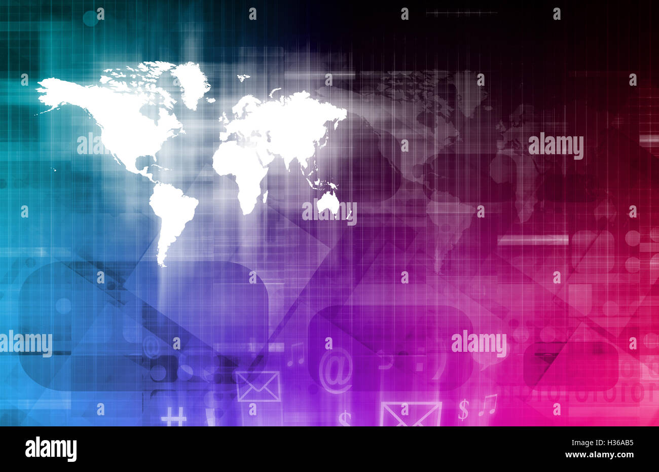 La tecnologia satellitare Foto Stock