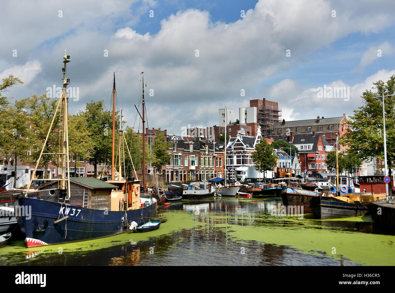 Noorderhaven Paesi Bassi Groningen monumento storico di architettura di storia cittadina città Paesi Bassi Olanda Foto Stock