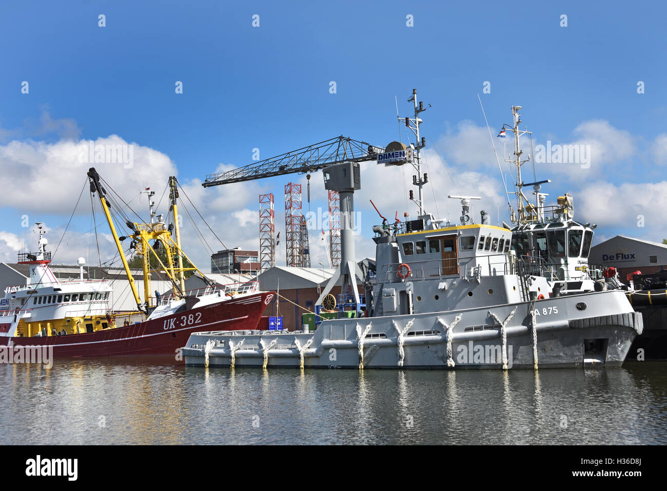 Den Helder Willemsoord ex cantiere navale della Marina reale olandese a Den Helder. Esso è ora un museo marittimo Paesi Bassi Foto Stock