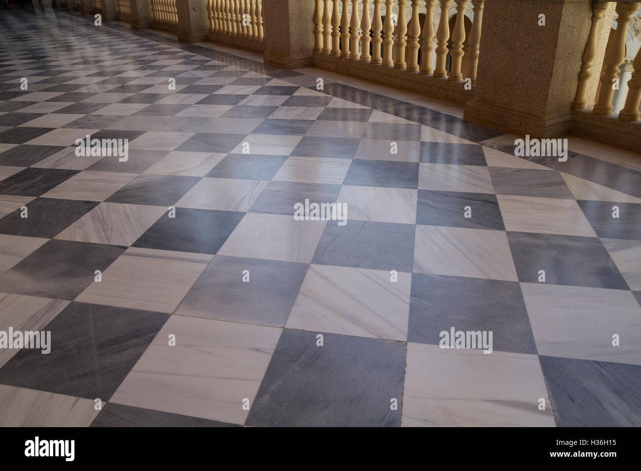 Pavimento in marmo, Indoor, palazzo Alcazar de Toledo, Spagna Foto Stock