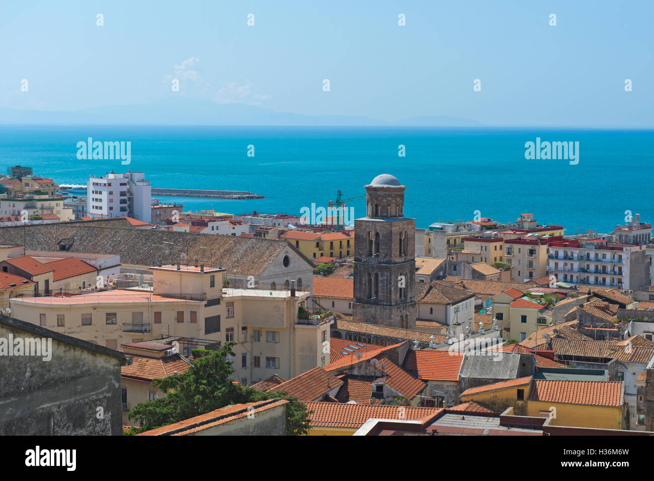 Paesaggio di Salerno Foto Stock