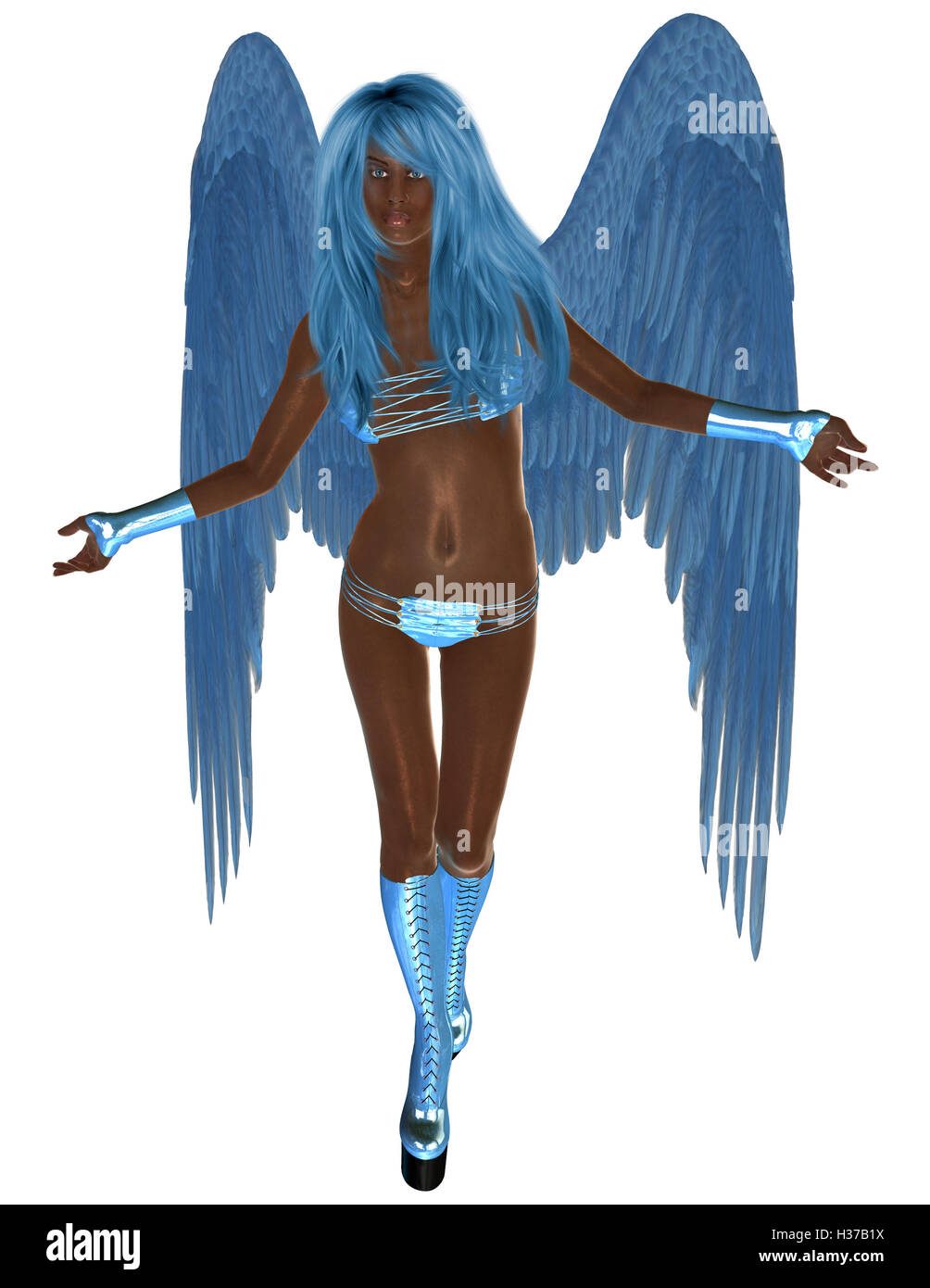 African Blue Angel Foto Stock