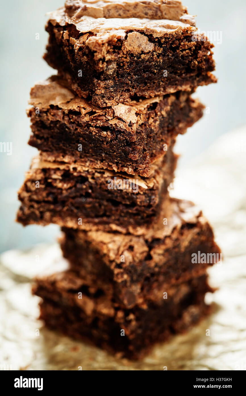 Brownie fatti in casa Foto Stock