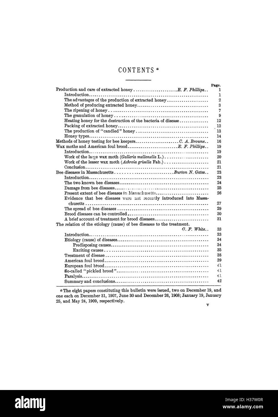 Questa collezione presenta vari studi e articoli sull'apicoltura (apicoltura), concentrandosi sulle tecniche, la ricerca e le pratiche nella cura e nella gestione delle api. Foto Stock