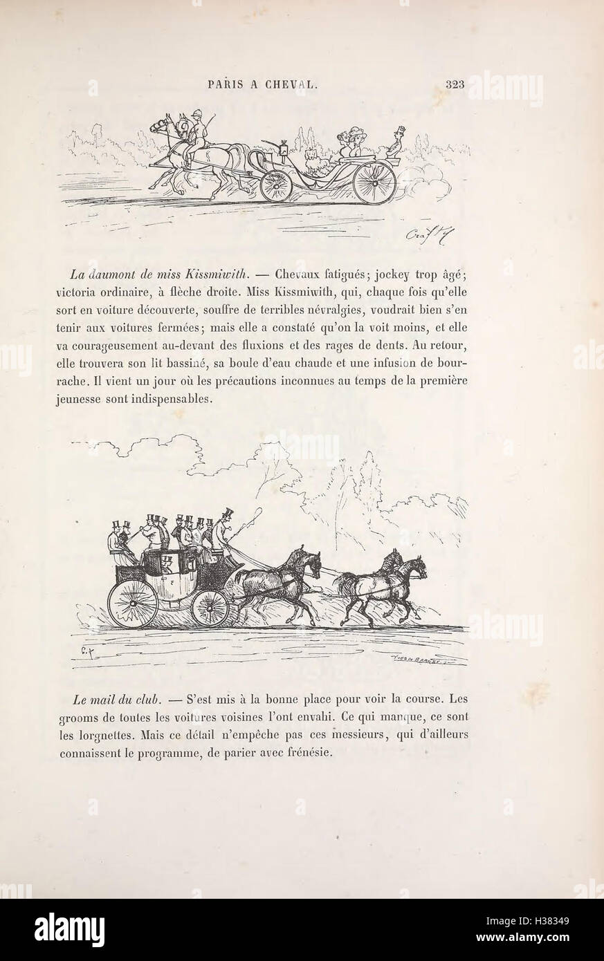 Paris à Cheval (pagina 323) BHL435 Foto Stock