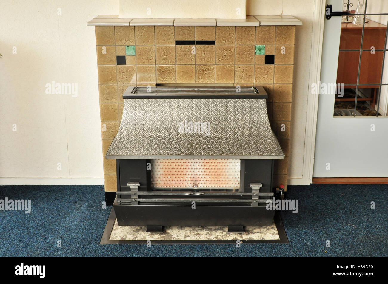 Dutch vintage stufa interna Foto Stock