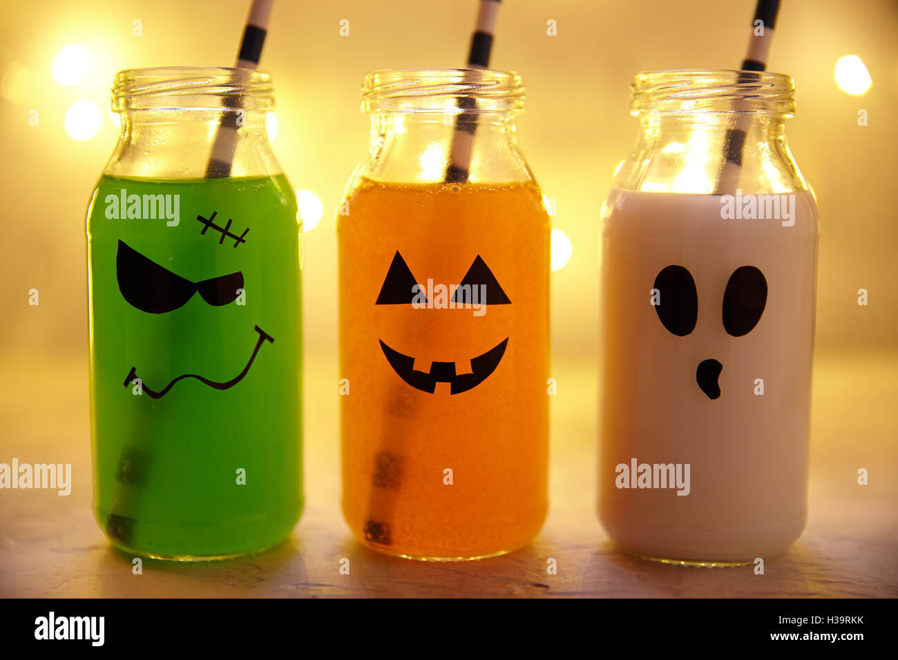 Carino bevande Halloween Foto Stock