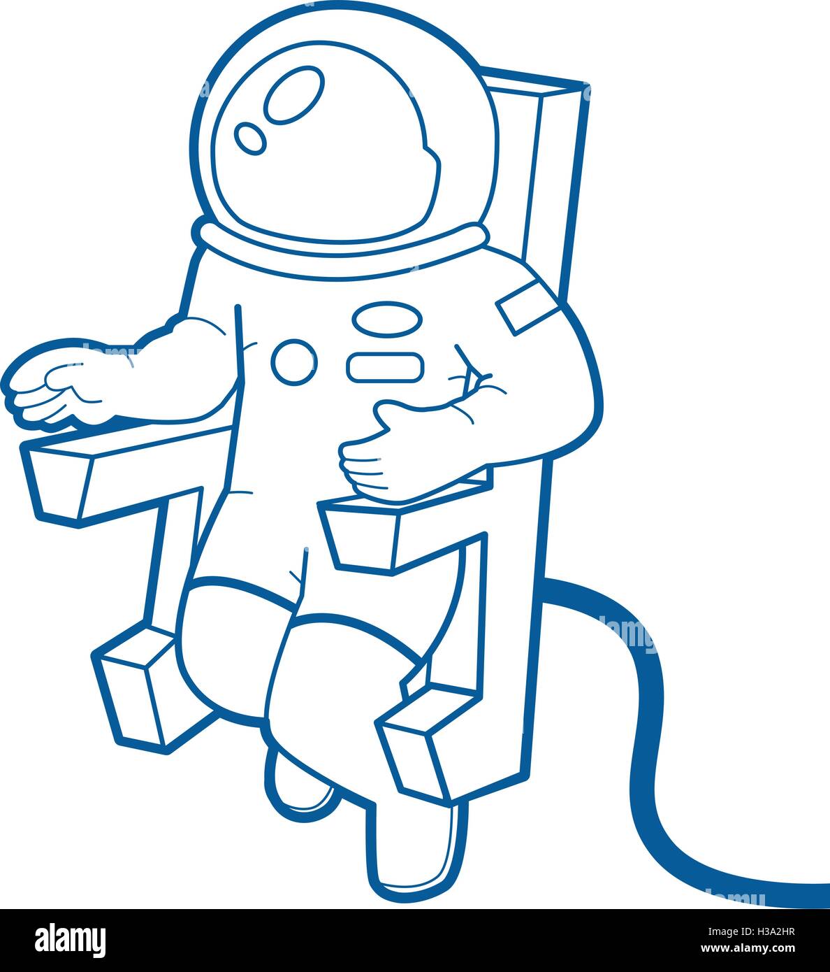 Astronauta Illustrazione Vettoriale