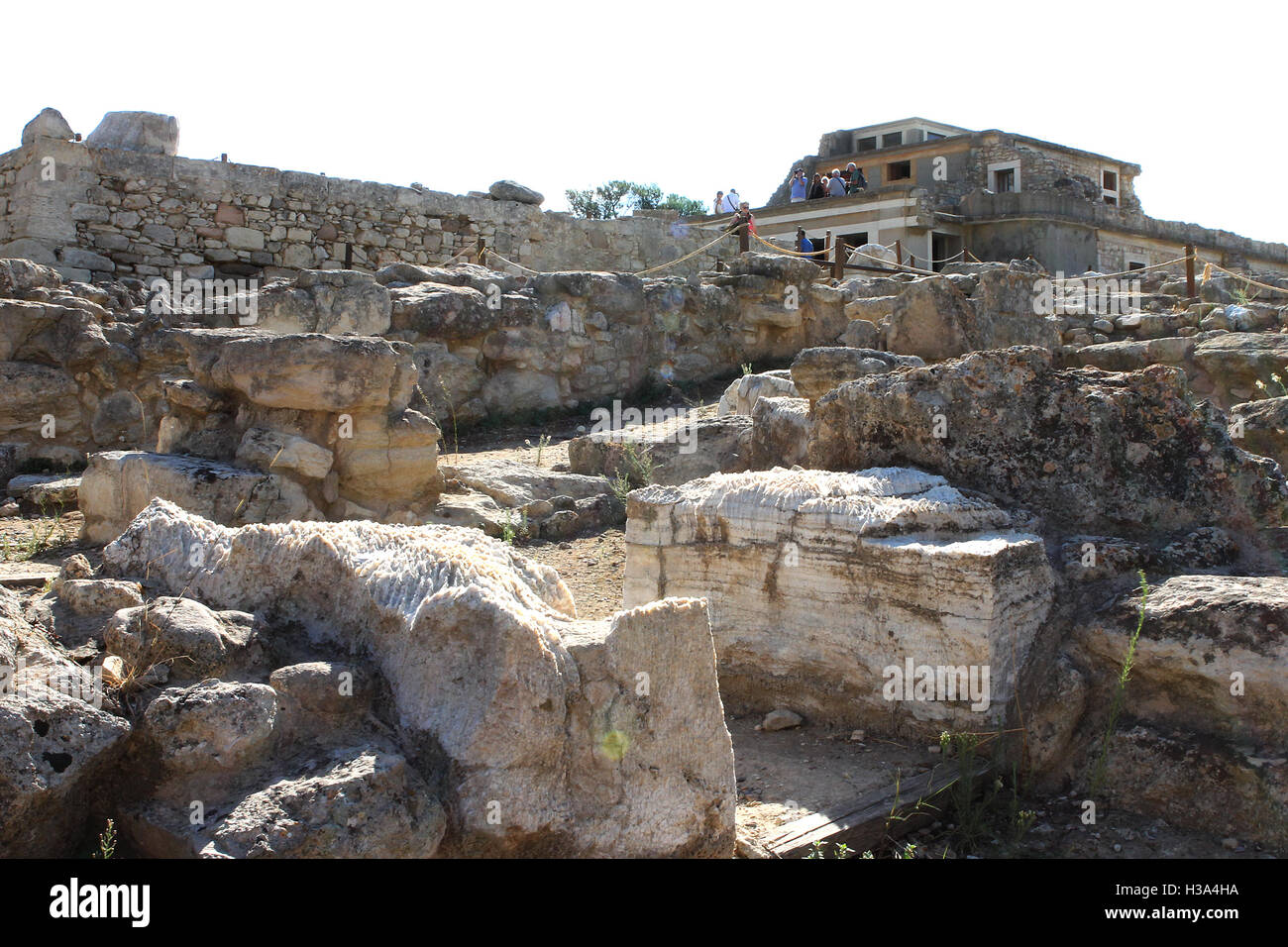 Knossos minoan archeologico rovine sulla isola di Creta Grecia Foto Stock