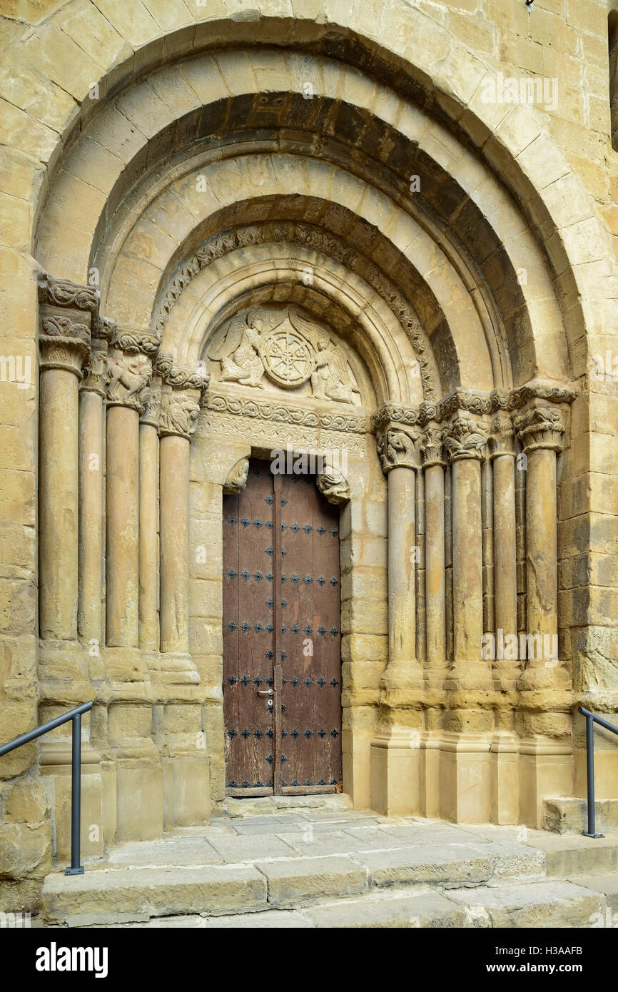 Chiesa di El Salvador: monumento di Ejea de los Caballeros, Saragozza, Aragona, Spagna. l'Europa. Foto Stock