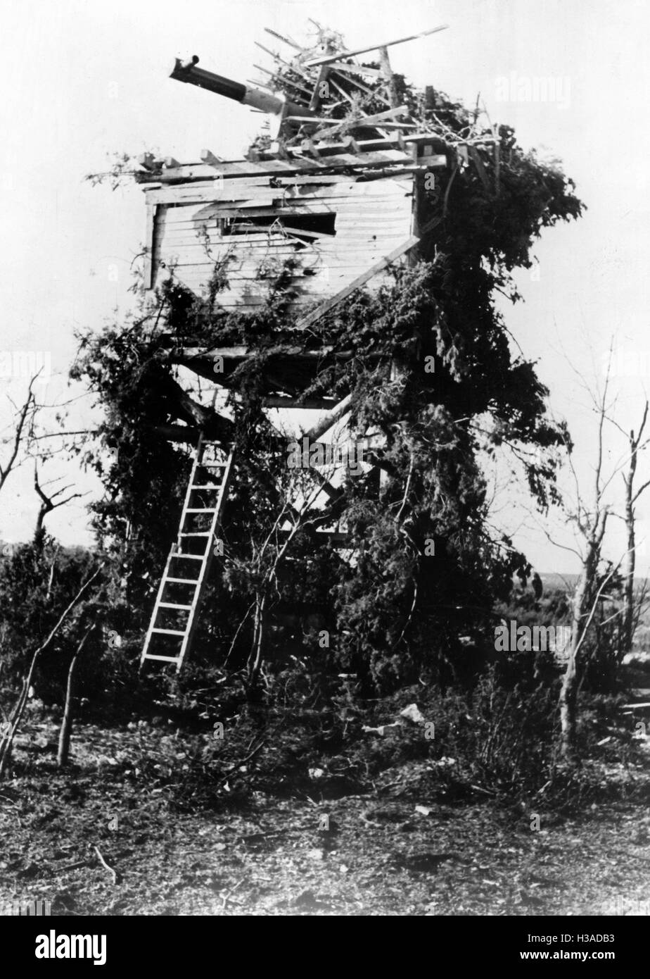 Osservazione sovietica post sull'isola di Saaremaa, 1941 Foto Stock