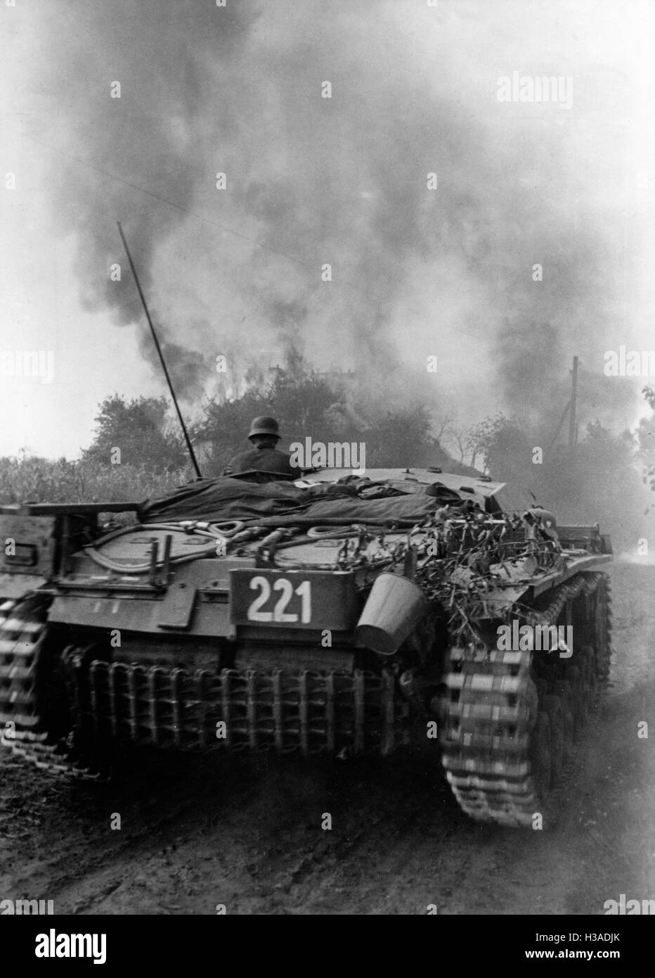 Il tedesco Sturmgeschuetz III sul Fronte Orientale, 1941 Foto Stock