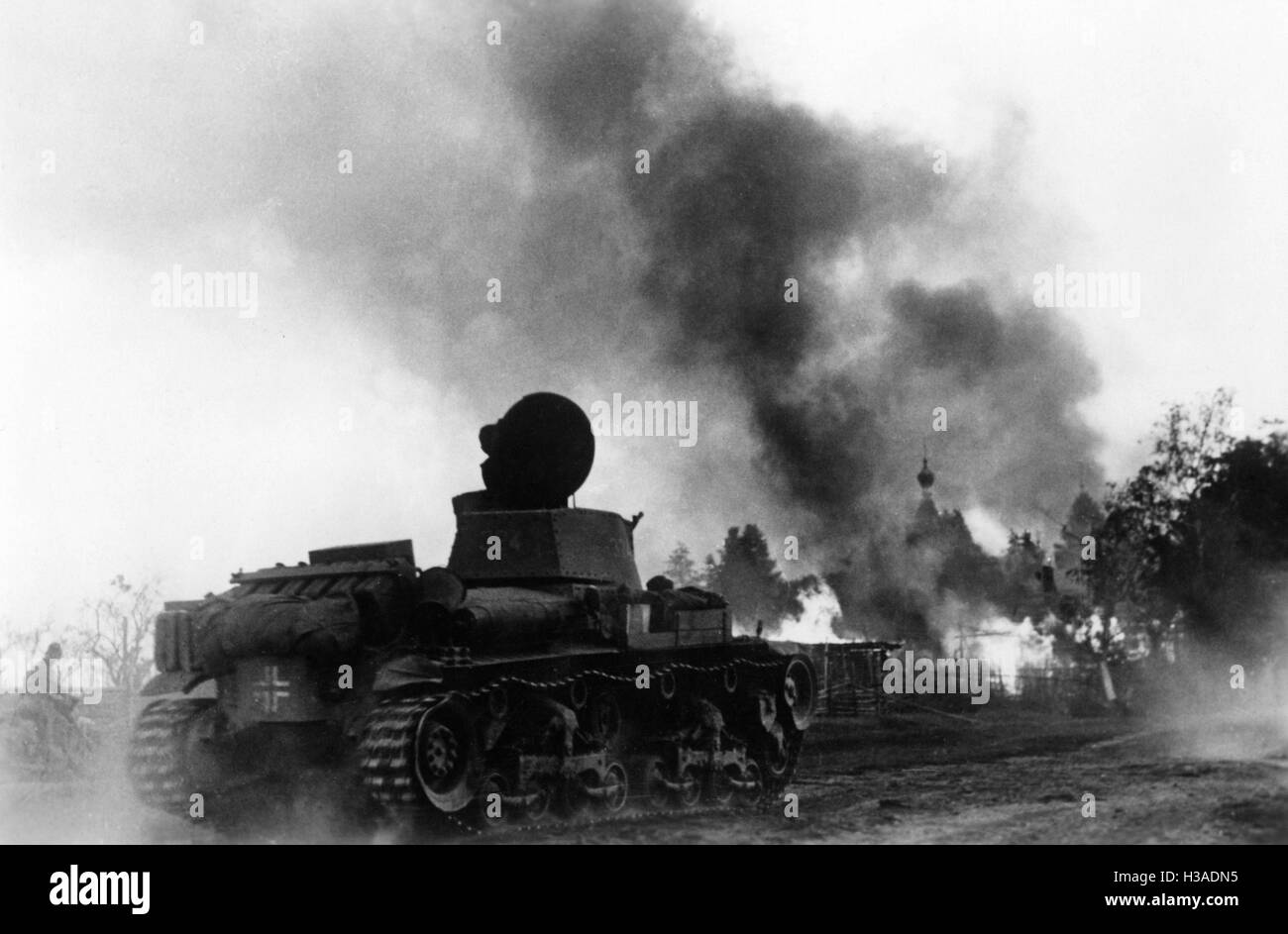 Tedesco serbatoio sul Fronte Orientale, 1941 Foto Stock