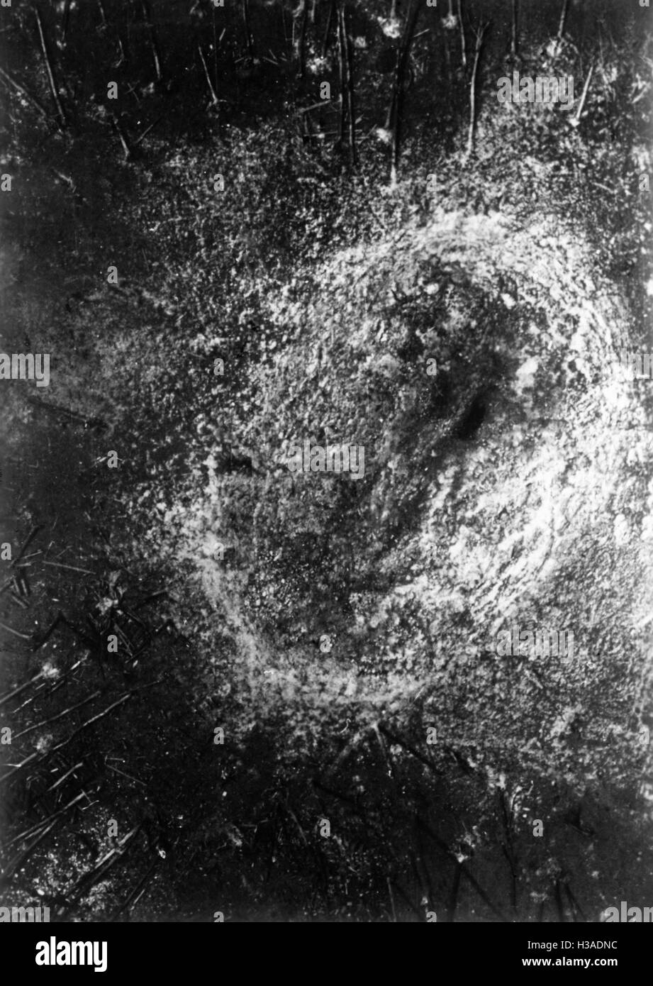 Sovietica esplosa deposito di munizioni sul Fronte Orientale, 1941 Foto Stock