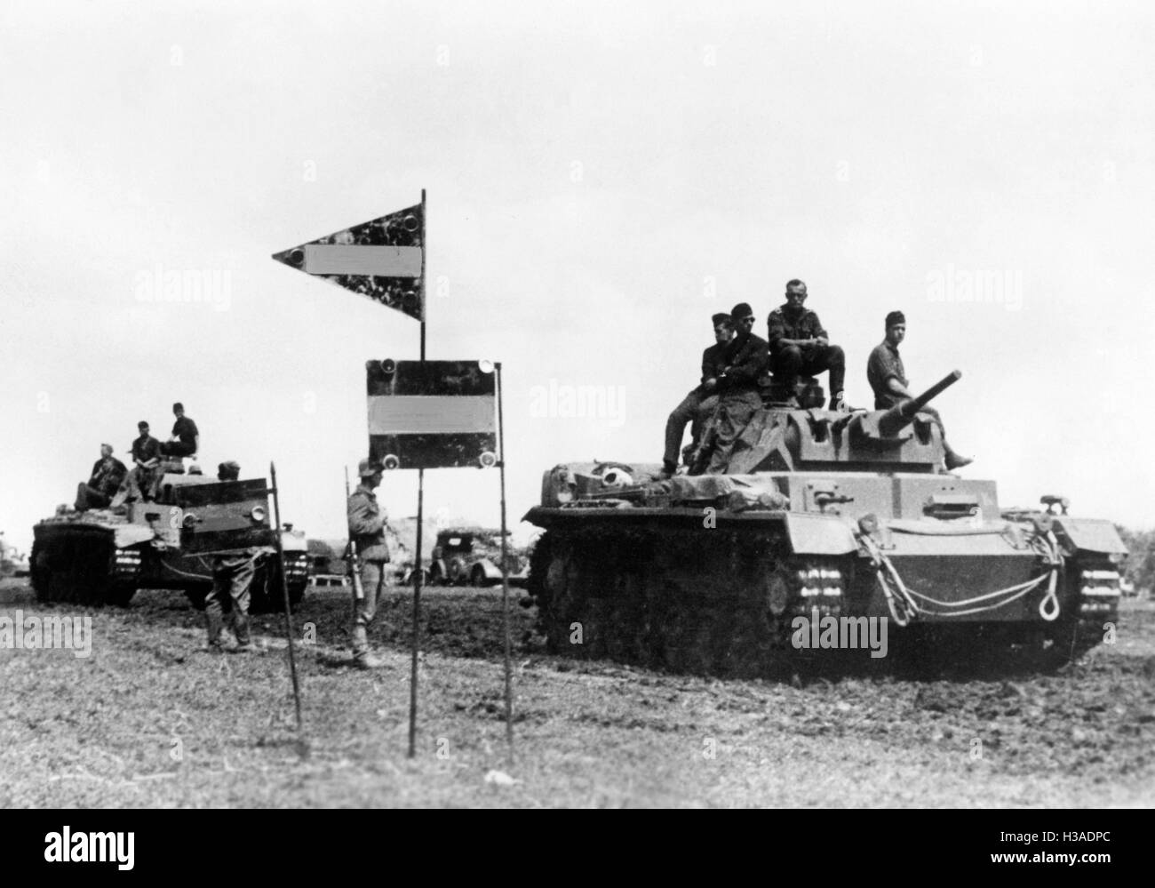 Carri armati tedeschi sul Fronte Orientale, 1941 Foto Stock