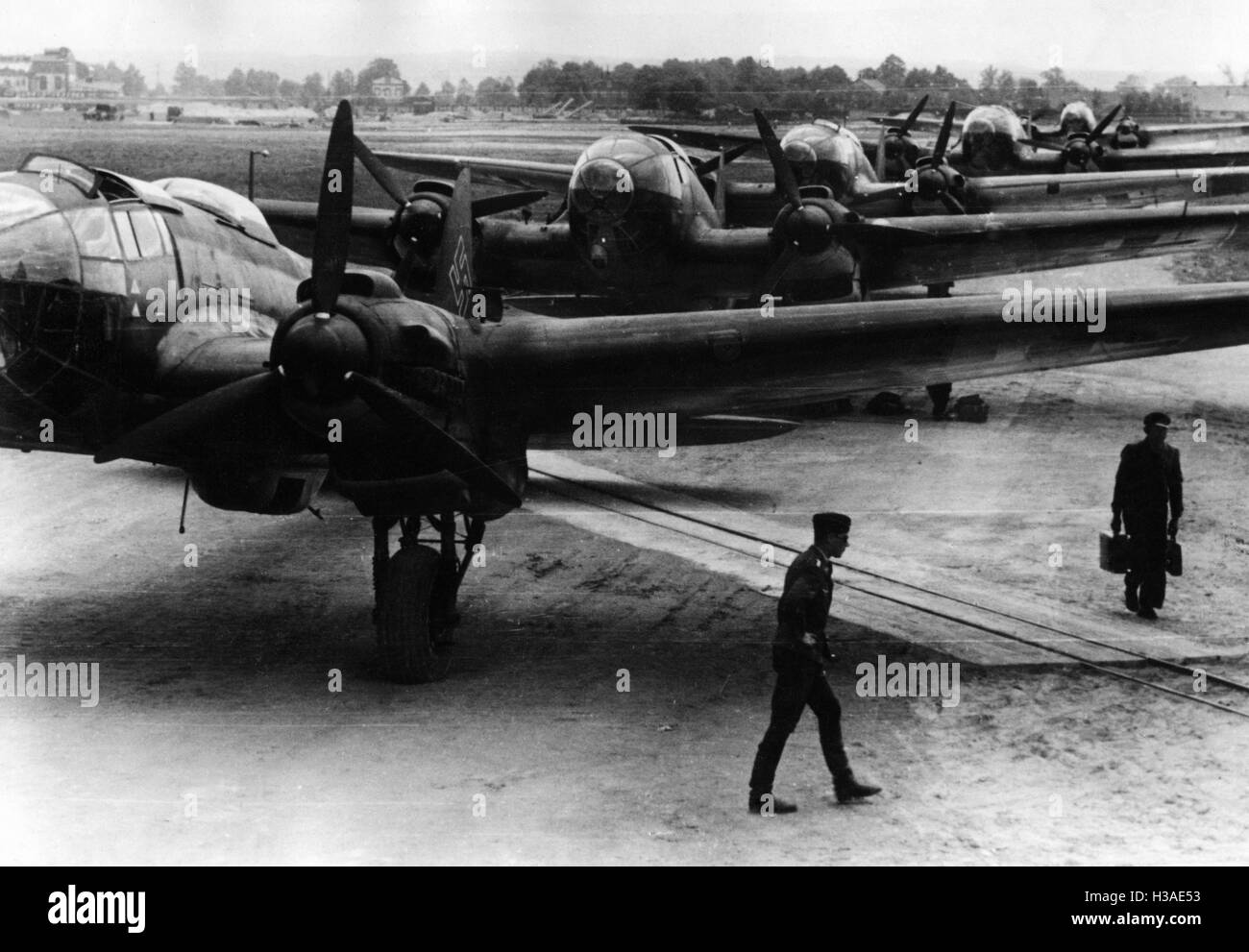 Bombardieri tedeschi all'inizio della campagna russa, 1941 Foto Stock
