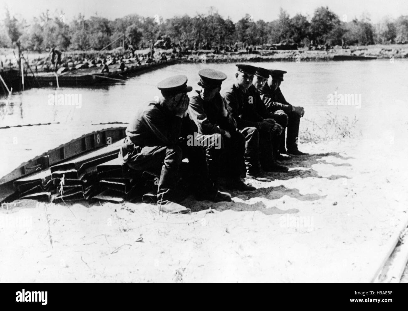 Captive rosso soldati dell esercito all'inizio della campagna russa, 1941 Foto Stock