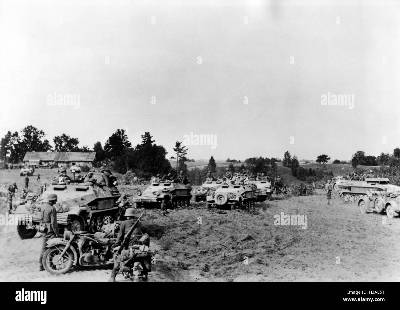 La fanteria tedesca fucilieri in Lituania, 1941 Foto Stock La fanteria tedesca fucilieri in Lituania, 1941 Foto Stock