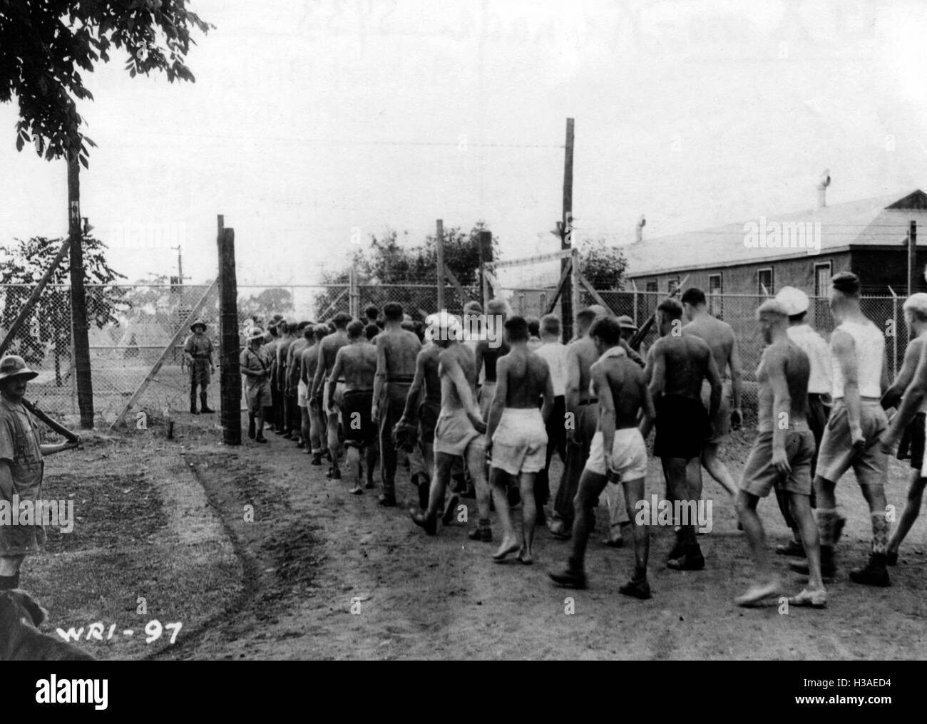 Prigionieri di guerra tedeschi in Canada, 1940 Foto Stock