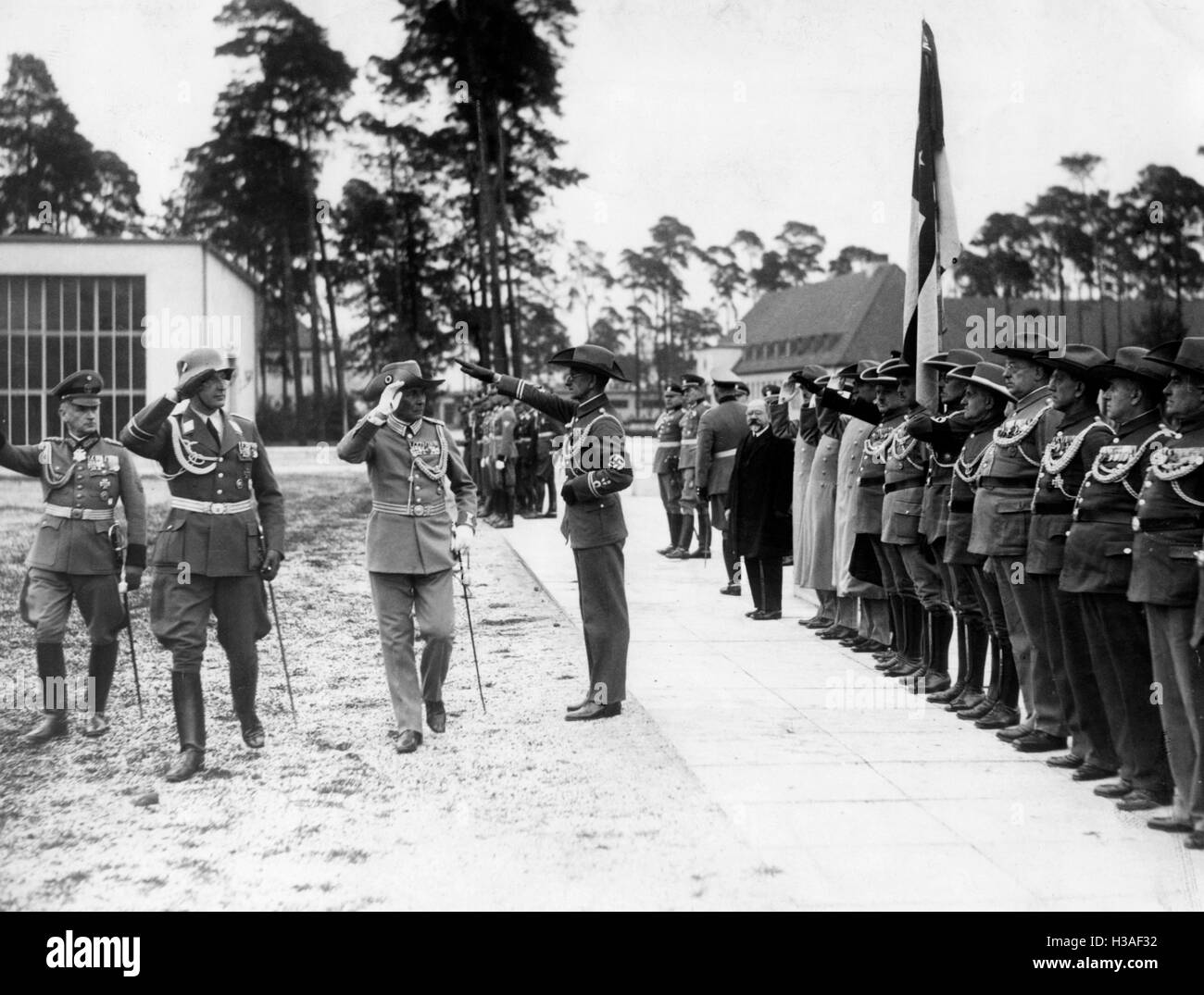 I veterani del Imperial forza coloniale, 1938 Foto Stock
