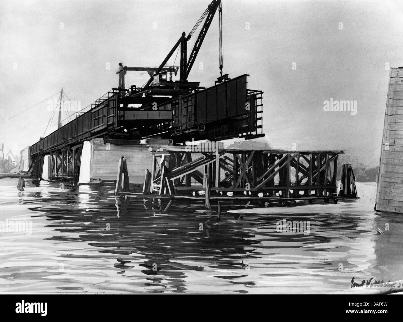 Dipinto di Ernst Vollbehr Foto Stock