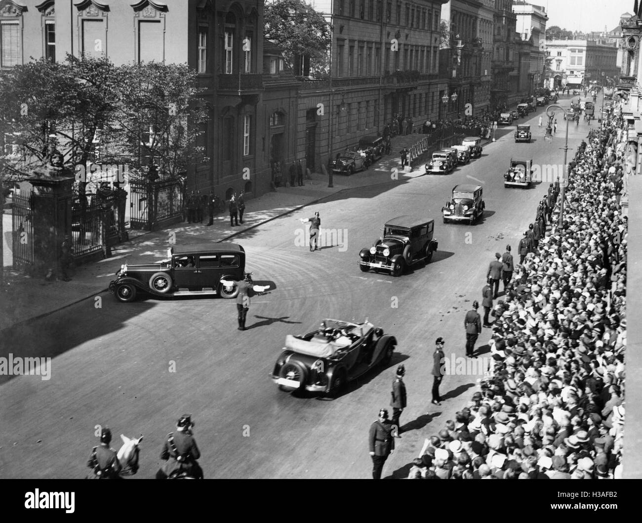 Ricezione diplomatica nel Reichspraesidentenpalais a Berlino, 1934 Foto Stock