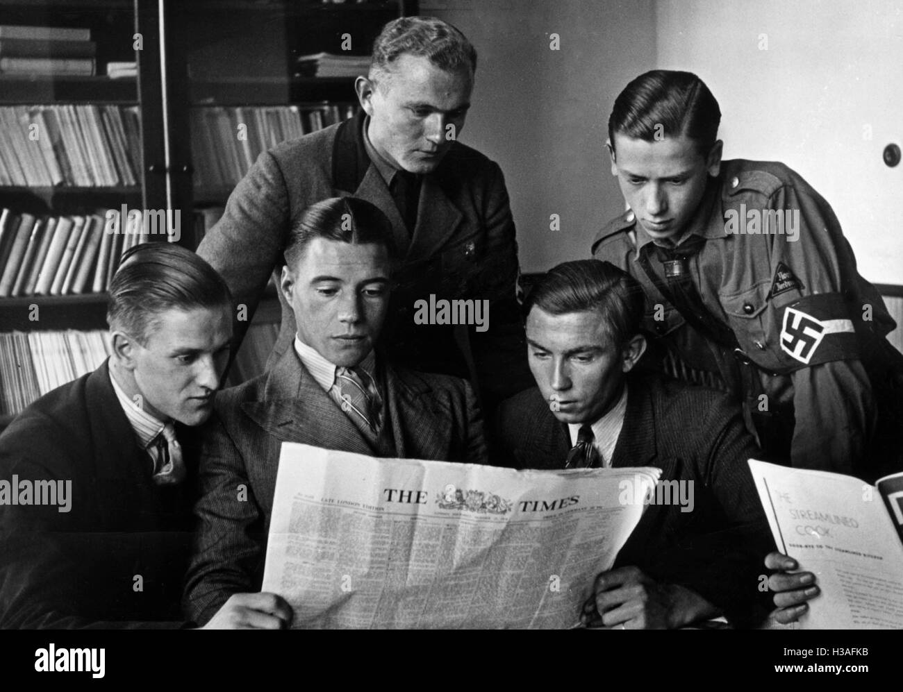 British-German youth camp in Bad Blankenburg, 1934 Foto Stock