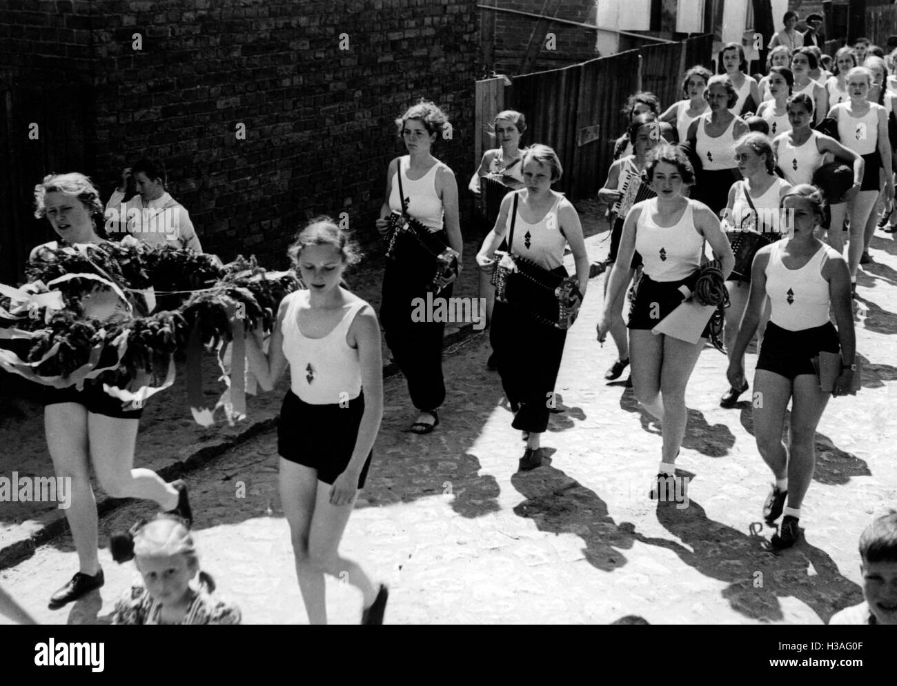 Jungmaedel camp, 1938 Foto Stock