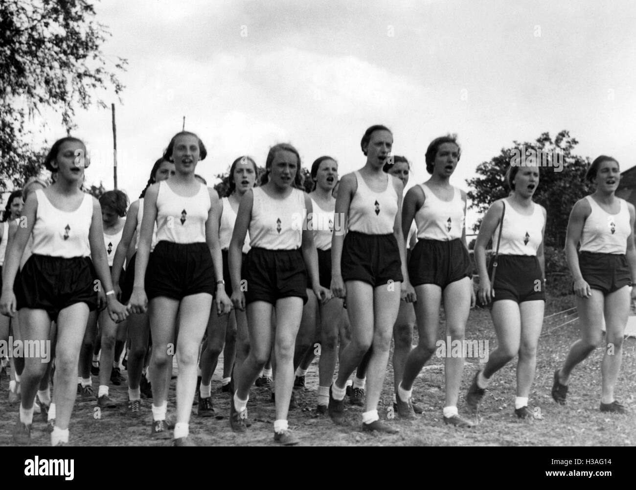 Il BDM membri facendo sport, 1937 Foto Stock