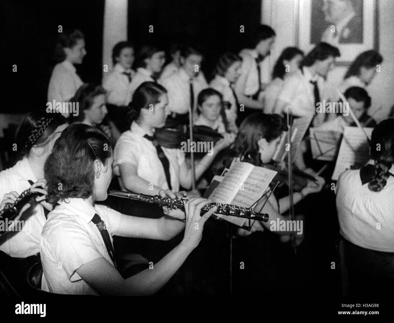 Evento del BDM-Werk Glaube und Schoenheit (BDM-lavoro, la fede e la bellezza della società), Berlino 1940 Foto Stock