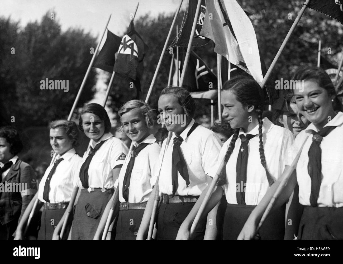 La Giornata dello sport del BDM, Berlin 1934 Foto Stock