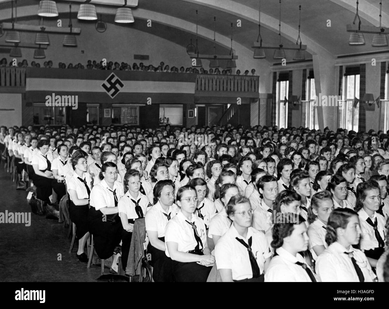"Chiamata per il ''Woche des berufstaetigen Maedels'' (settimana di lavoro le ragazze), Berlino 1940' Foto Stock