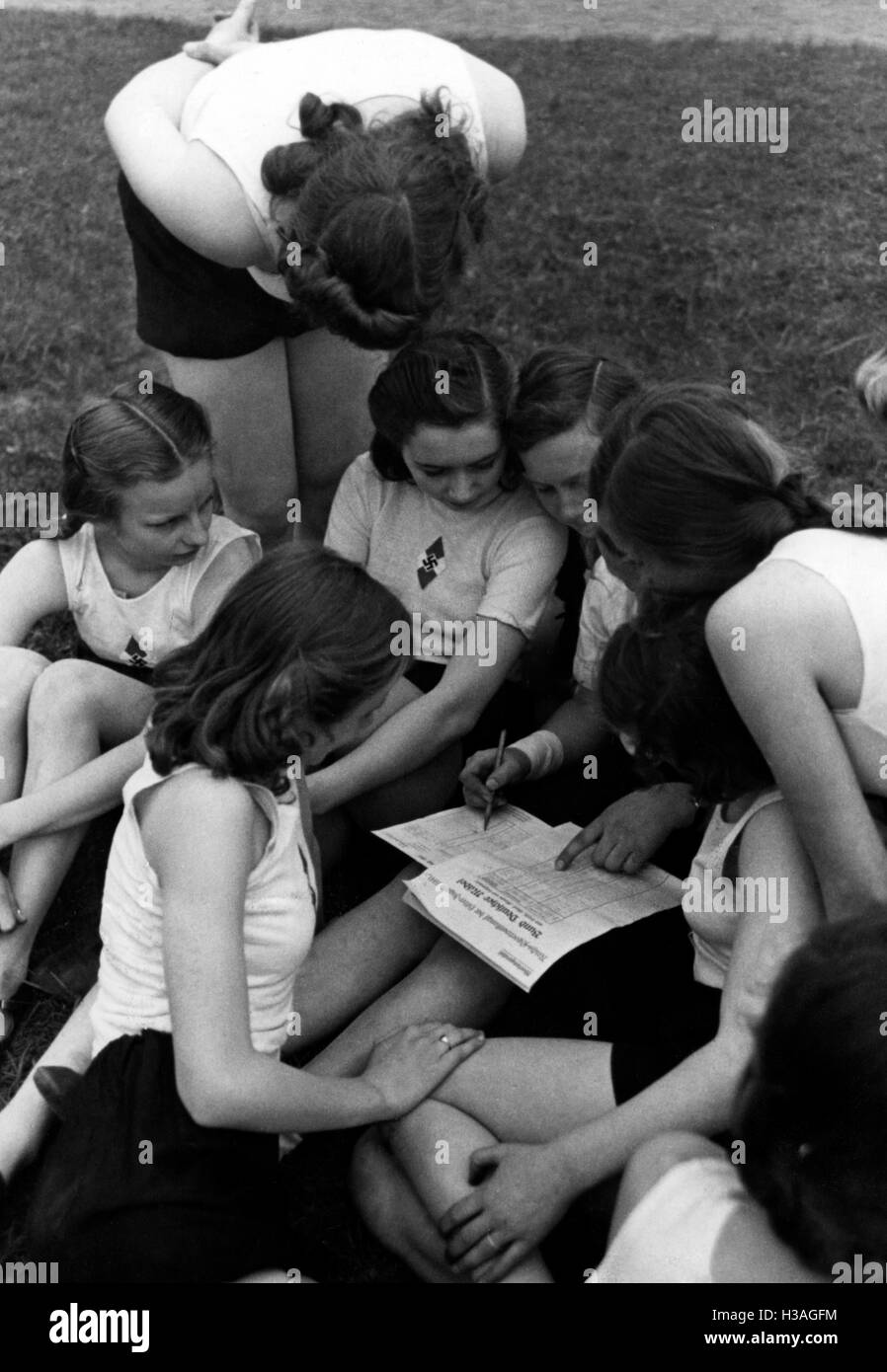 Reich competizione sportiva del BDM, 1941 Foto Stock