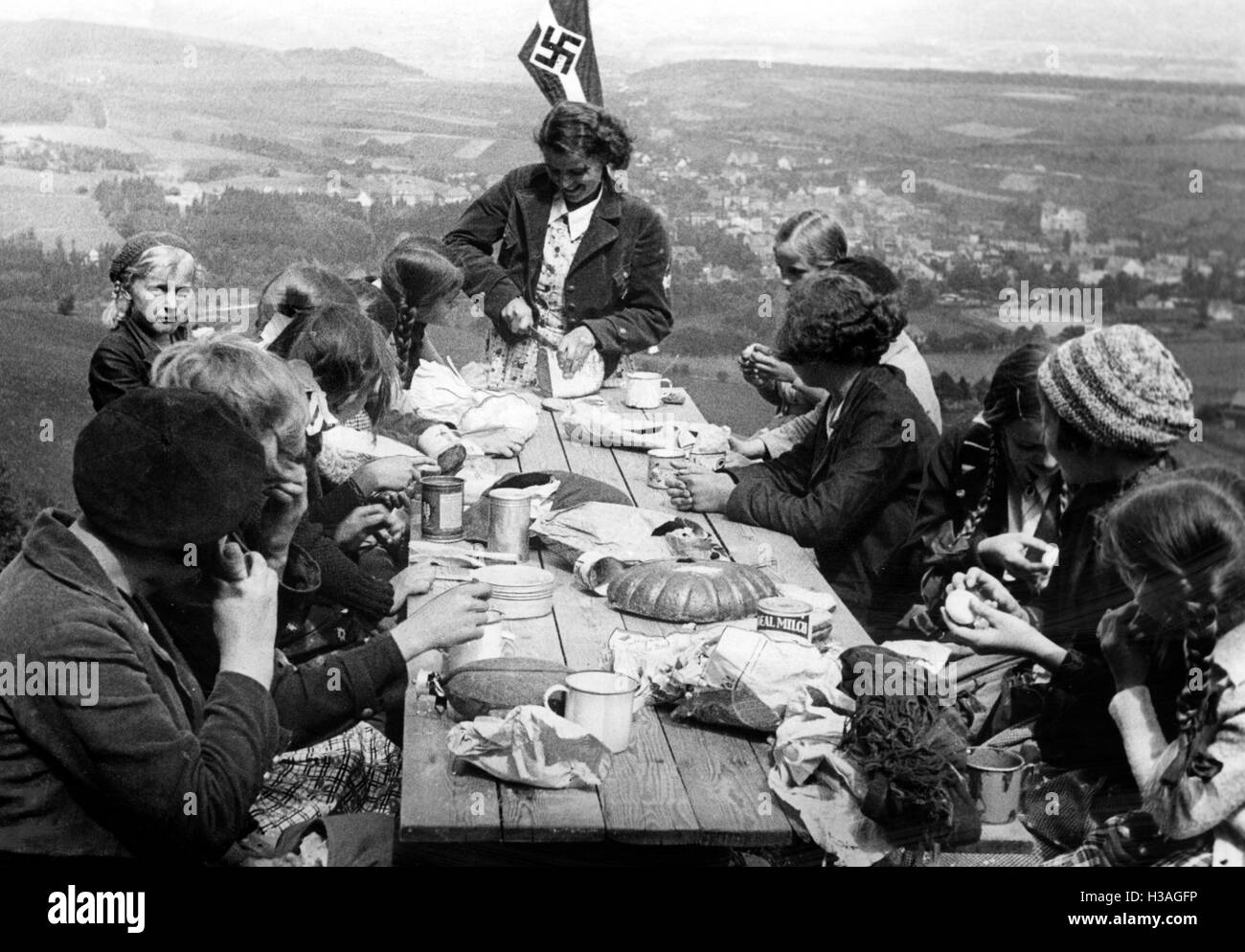 Il BdM viaggio nel Glatzer Bergland, 1937 Foto Stock