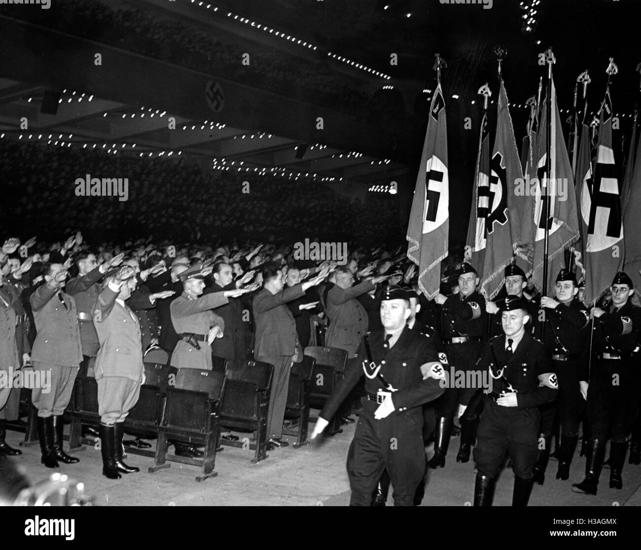 Robert Ley a DAF-evento a Berlino, 1939 Foto Stock