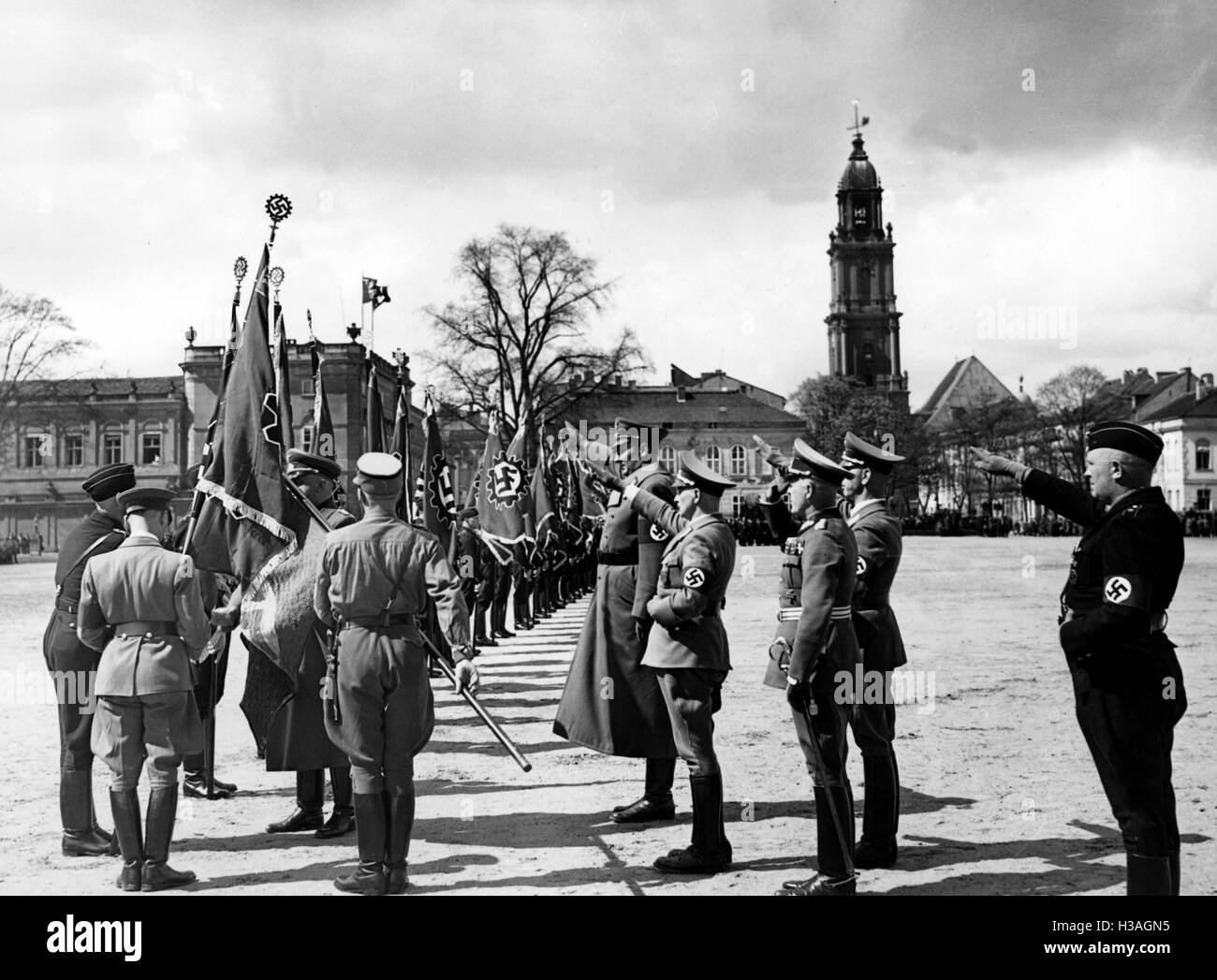 Consacrazione della bandiera da DAF a Potsdam, 1939 Foto Stock