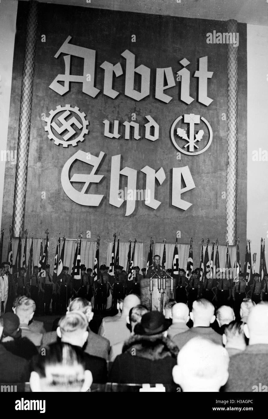 Julius Lippert a DAF-evento a Berlino, 1936 Foto Stock