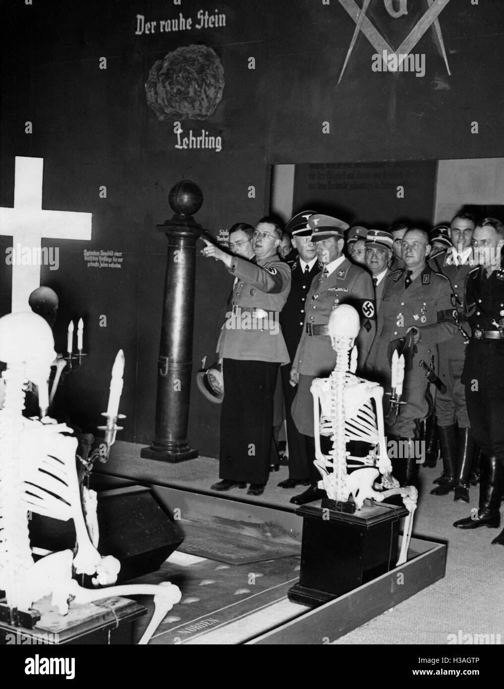 "Gli ospiti d'onore alla mostra ''l'Ebreo Eterna", 1937' Foto Stock