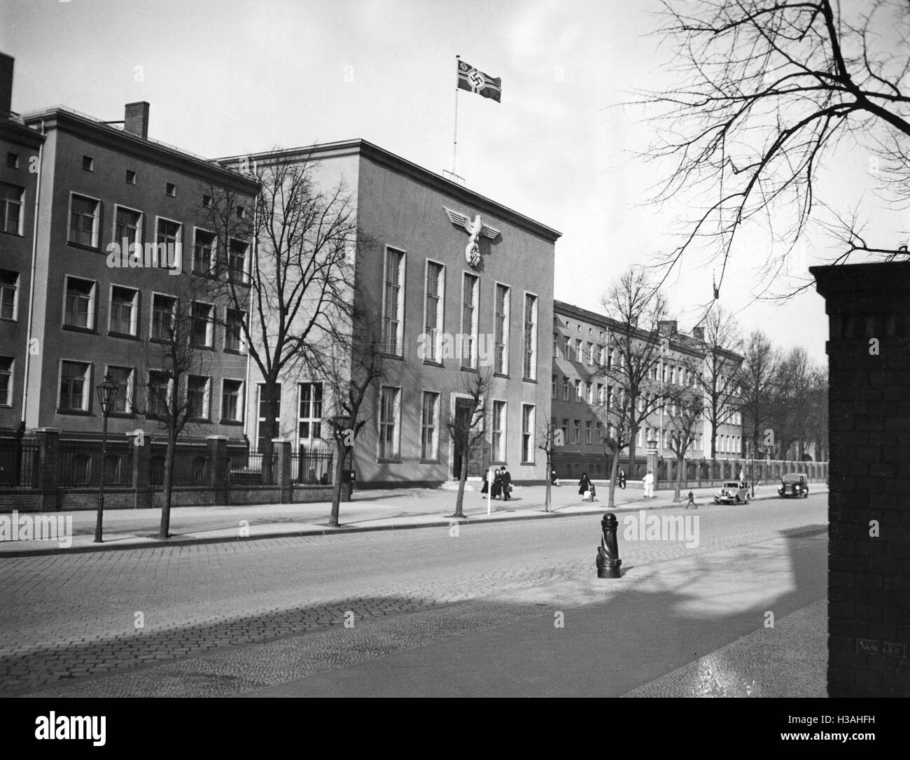 Ingresso principale alla guerra Academy di Berlin-Moabit, 1938 Foto Stock