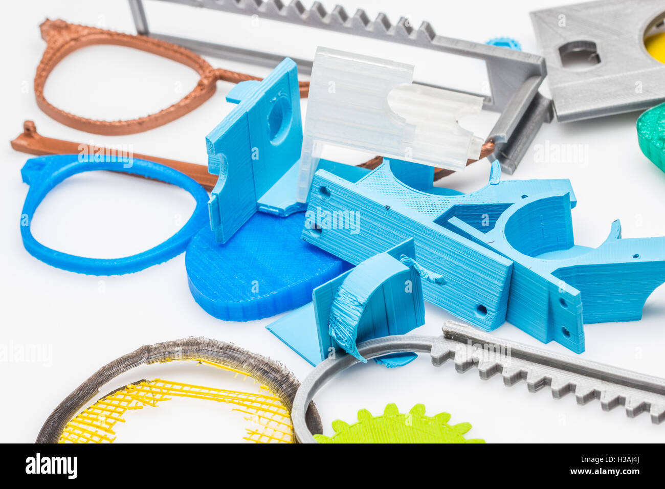 I modelli con fusibile di plastica per creare una migliore comprensione della vera dimencions tactility ans. Foto Stock
