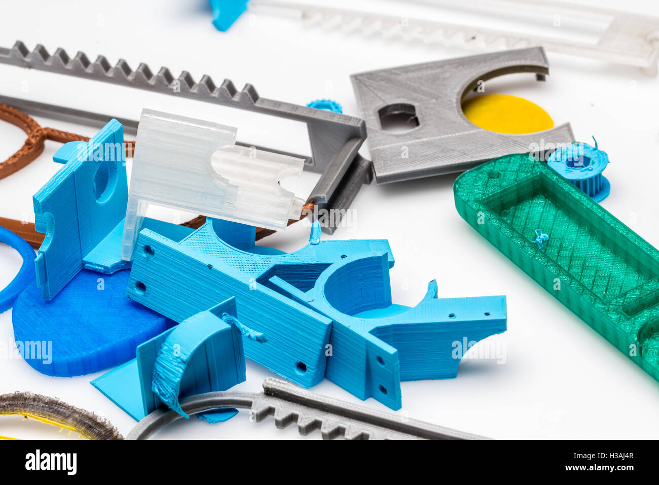 I modelli con fusibile di plastica per creare una migliore comprensione della vera dimencions tactility ans. Foto Stock